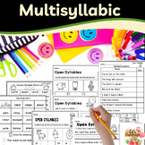 Multisyllabic Words Lists and Decodable Fluency Passages W