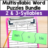 Multisyllabic Words Activities - Puzzles Bundle