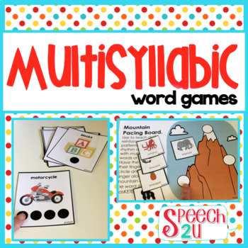 Preview of Multisyllabic Words: Artic, Phonological Awareness, Apraxia, Speech Therapy