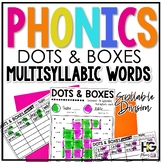 Syllable Types Dots and Boxes Phonics Games | Multisyllabi