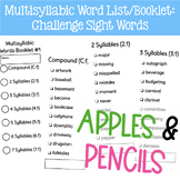 Multisyllabic Words List/Booklet - First Grade Challenge S