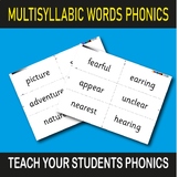 Multisyllabic Words Phonics