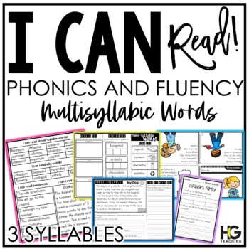 Preview of Multisyllabic Words | Phonics and Reading Comprehension | I Can Read