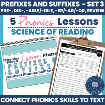 Preview of Multisyllabic Words Prefixes and Suffixes Small Group Phonics Intervention LETRS