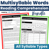 Multisyllabic Words Reading Comprehension Passages and Les