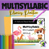 Multisyllabic Words Roll & Read Phonics Bundle |Decoding G