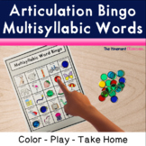Multisyllabic Words Speech Therapy Articulation Games BING