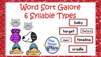 Preview of Multisyllable Word Sort Galore
