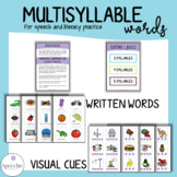 Multisyllable Words for Speech and Literacy Practice
