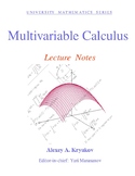 Multivariable Calculus: Lecture Notes—Alexey A. Kryukov
