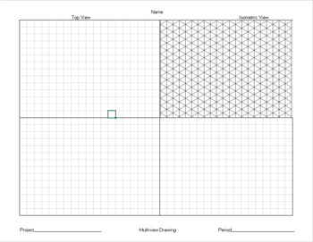 orthographic graph paper