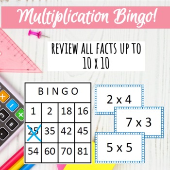 math bingo multiplication