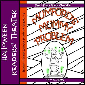 Preview of Fall Halloween Readers Theater Script & Reading Activities: Mummy: Grade 3 4 5 6