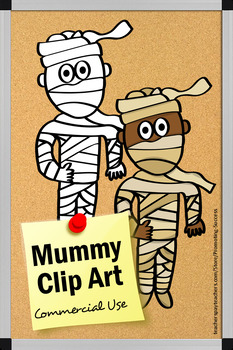 mummy clip art black and white