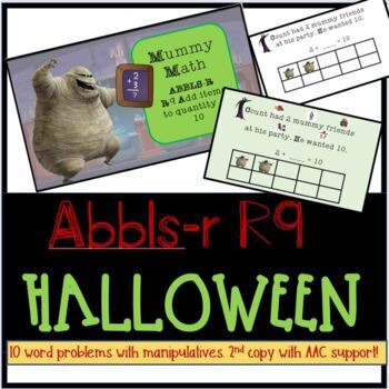 Preview of Mummy Math Adventures in Decomposing numbers to 10 Abbls-r R9 Intro