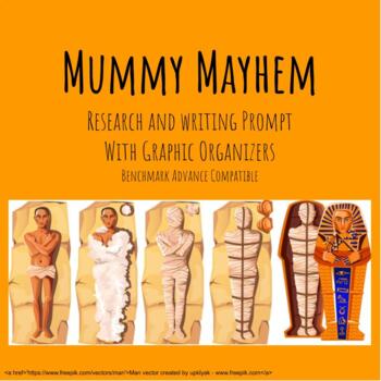 Preview of Mummy Mayhem- October / Halloween Research Writing Assignment