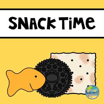 Snack Time File Folder Game by Preschool in Paradise | TpT