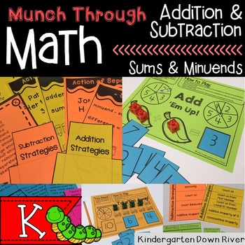 Preview of Math Addition & Subtraction Bundle (Sums & Minuends) Munch Through Math Series