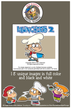 Munchies Cartoon Clipart Vol. 2 for all ages and grades | TPT