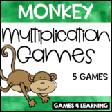 Munching Monkey Multiplication Board Games