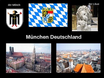 Preview of (EUROPE GEOGRAPHY) Munich Sights and Videos Presentation  - distance learning