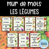 Les légumes: Mur de Mots Aquarelle/FRENCH Watercolor Word Wall
