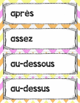 Mur de mots : mots invariables by La classe de Mme Demers | TpT