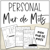 Mur de mots personnel | Personal French-English File Folde
