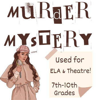 Preview of Murder Mystery 1- Textual Evidence - Court Case- Speech, Theatre, Debate English