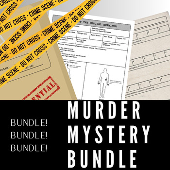 Preview of Great End of Year Activities! - Murder Mystery Bundle
