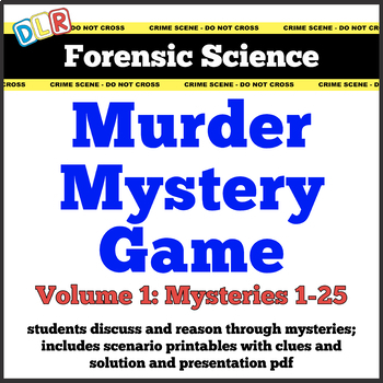 Preview of Forensic Science Murder Mystery Activity Vol. 1