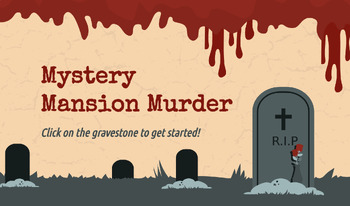 Preview of Murder Mystery Game with Clues