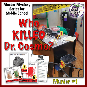 Preview of Murder Mystery for Middle School: Who Killed Dr. Cosmo? M. Mystery #1