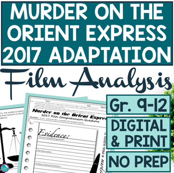 Preview of Murder on the Orient Express Film 2017 Movie Analysis Questions Digital