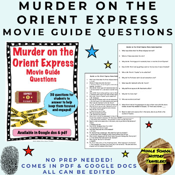 Preview of Murder on the Orient Express Movie Guide Questions