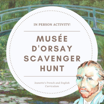 Preview of Musée d'Orsay Scavenger Hunt for Trips to Paris France Art History French Lesson