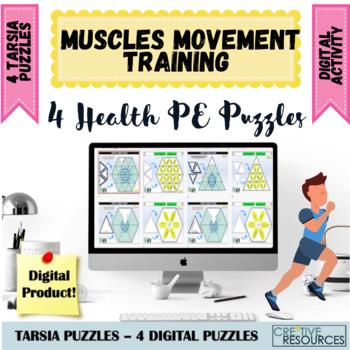 Preview of Muscle Movement and Training PE + Sport Digital Tarsia Puzzles