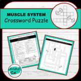 Muscle System Crossword Puzzle With Answer Key