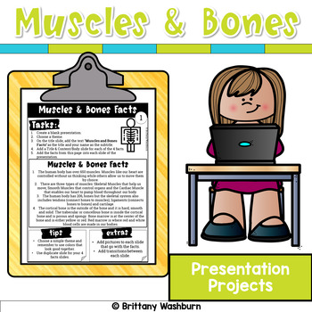 Preview of Muscles and Bones Presentation Projects