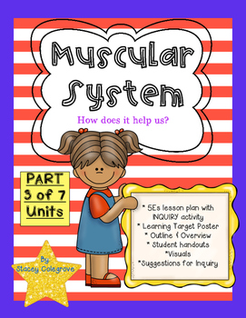 Preview of NGSS LS1 Muscular System--5Es lesson plan, worksheets, activities, content info