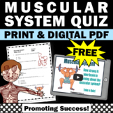 FREE Muscular System Activity 5th Grade Science Vocabulary