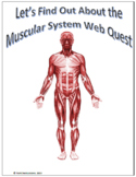 Muscular System Webquest | Editable Digital Science Activity