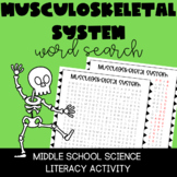Musculoskeletal System Activities - Word Search