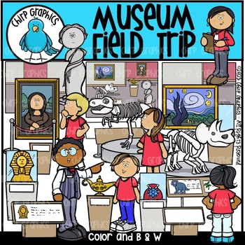 Preview of Museum Field Trip Clip Art Set