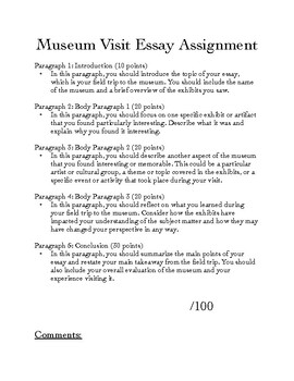 museum assignment essay