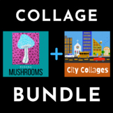 Mushroom Collages (Yayoi Kusama) & City Collages (Jacob La