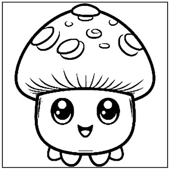 Mushroom Coloring Book: A Simple and Enjoyable Book for Children