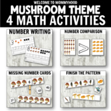 Mushroom Theme Math Activities for  Hands-on Activities