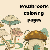 Mushroom coloring book