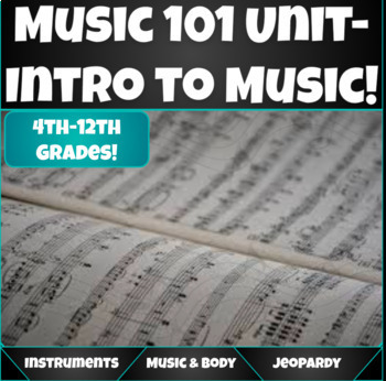 Preview of Music 101 Unit!